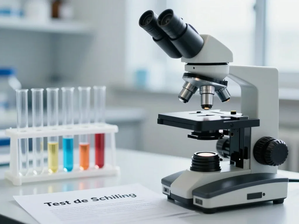 Contexte professionnel illustrant « Test de Schilling »