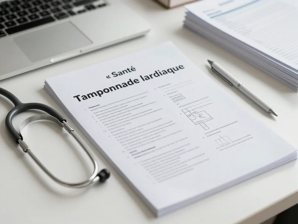 Contexte professionnel illustrant « Tamponnade cardiaque »