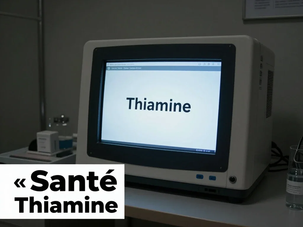 Contexte professionnel illustrant « Thiamine »