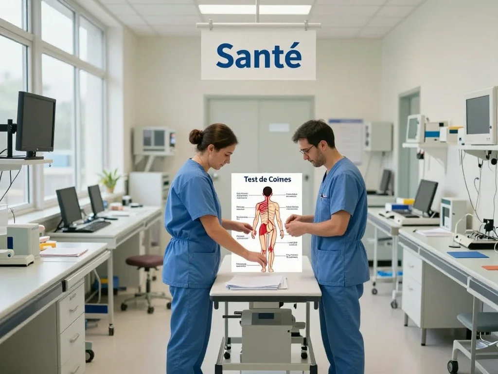 Contexte professionnel illustrant « Test de Coombs »