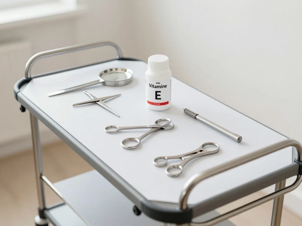 Contexte professionnel illustrant « Vitamine E »