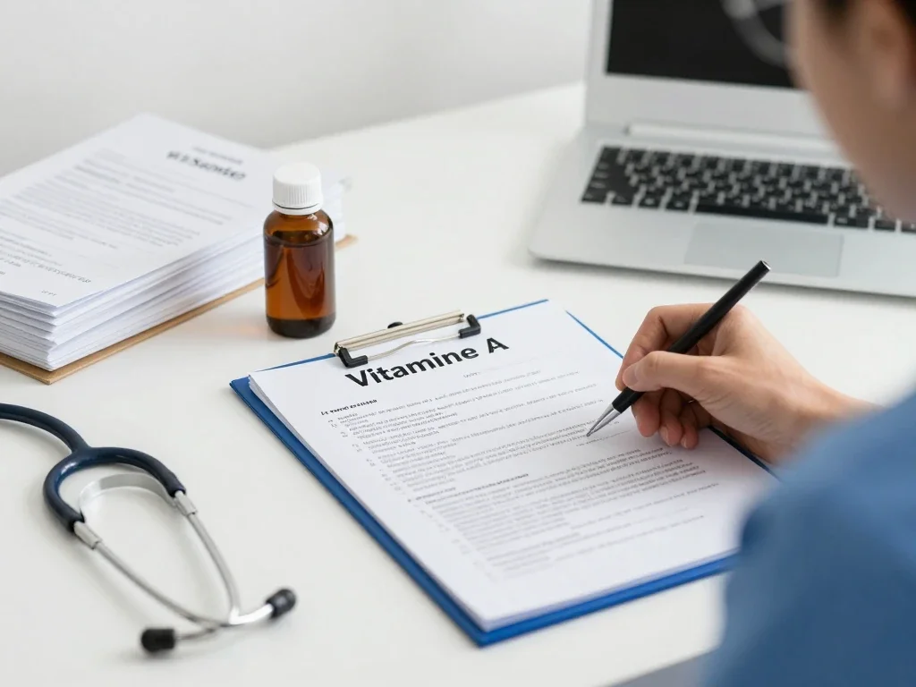 Contexte professionnel illustrant « Vitamine A »